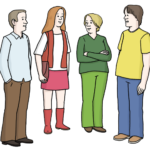 Gespräch Gruppe
